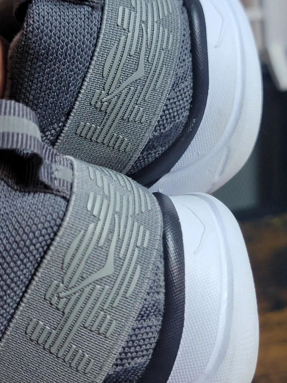 Hoka Hupana Slip- Gray and White Slip On Sneakers - Picture 7 of 8